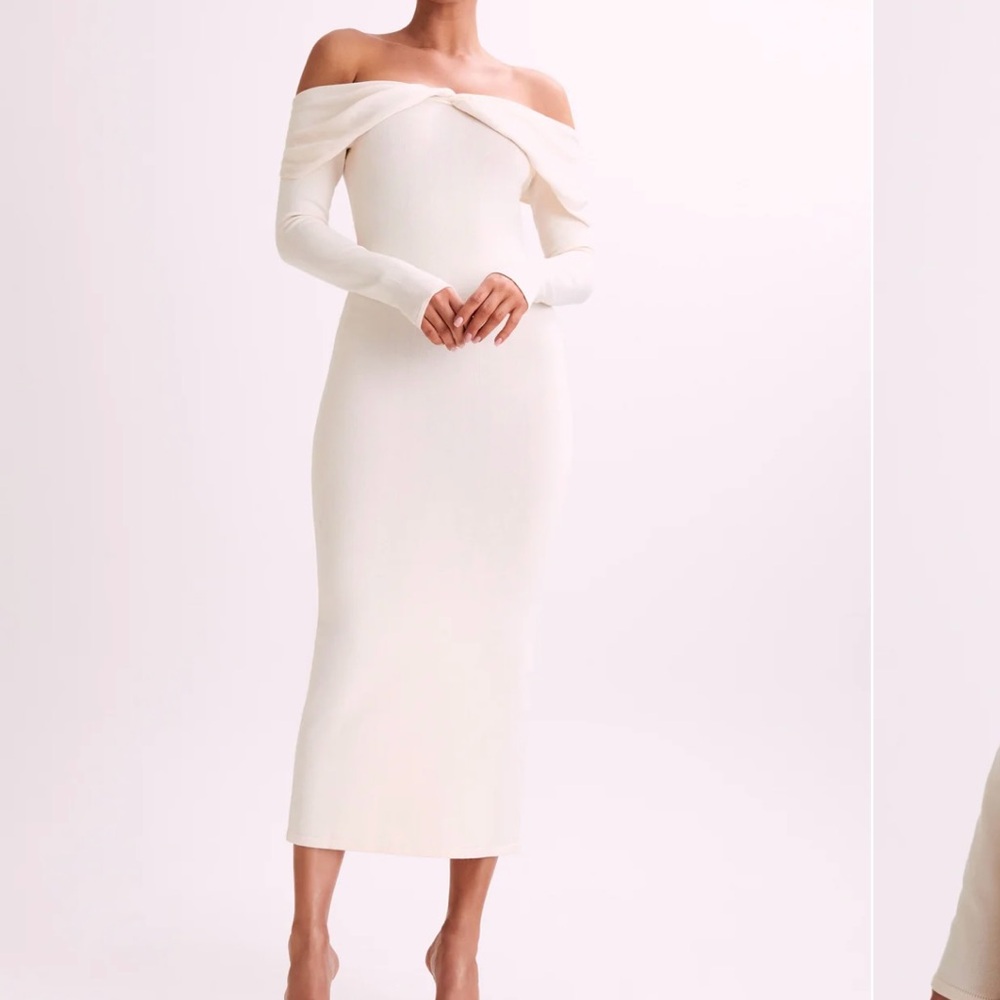 MESHKI offshoulder dress